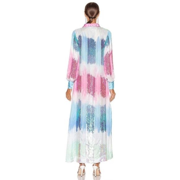 Retrofete Dessa Dress Unicorn Dip Dye Small NWT - Picture 3 of 13